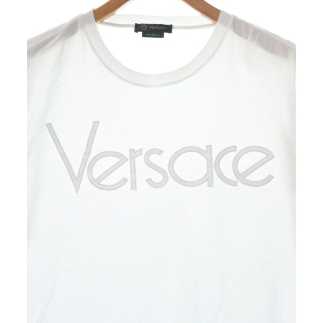 VERSACE(ヴェルサーチ)のVERSACE ヴェルサーチ Tシャツ・カットソー M 白 【古着】【中古】 メンズのトップス(Tシャツ/カットソー(半袖/袖なし))の商品写真