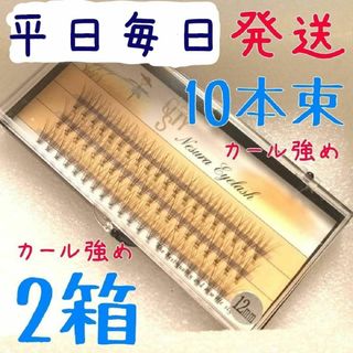 ️A7セルフマツエク10本束カール強め　マツエク　まつ毛　つけまつげ　フレア(つけまつげ)