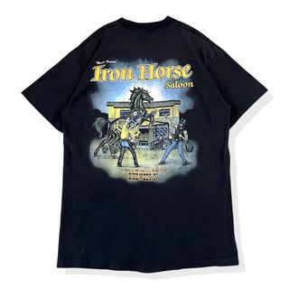 アンビル(Anvil)の【90s】Iron Horse Salon 半袖 ポケットTシャツ L　USA製(Tシャツ/カットソー(半袖/袖なし))