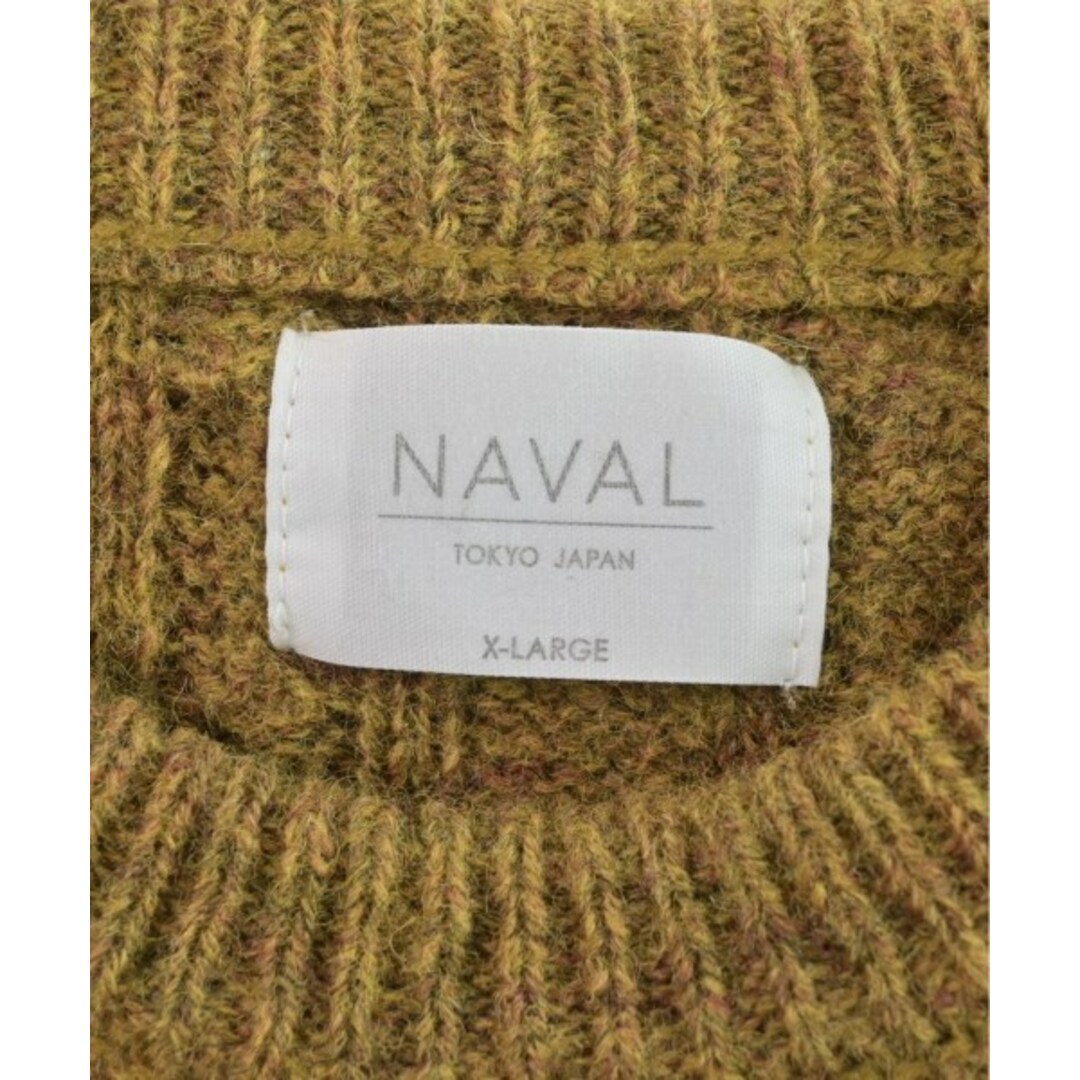 NAVAL(ナバル)のNAVAL ナバル ニット・セーター XL マスタード 【古着】【中古】 メンズのトップス(ニット/セーター)の商品写真