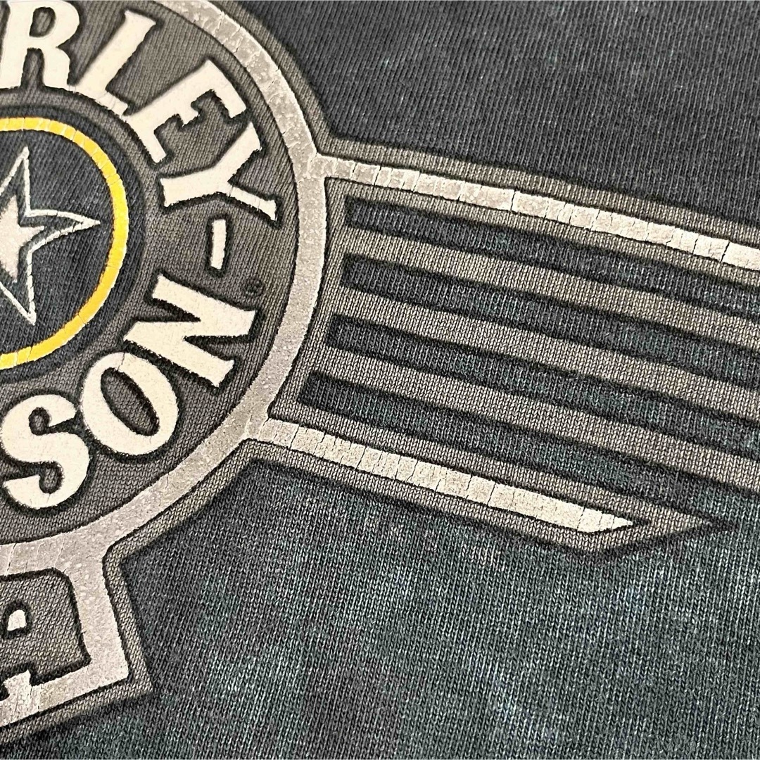 Harley Davidson(ハーレーダビッドソン)の【ヴィンテージ】激レア！80s ハーレーダビッドソン タイダイ柄Tシャツ L メンズのトップス(Tシャツ/カットソー(半袖/袖なし))の商品写真