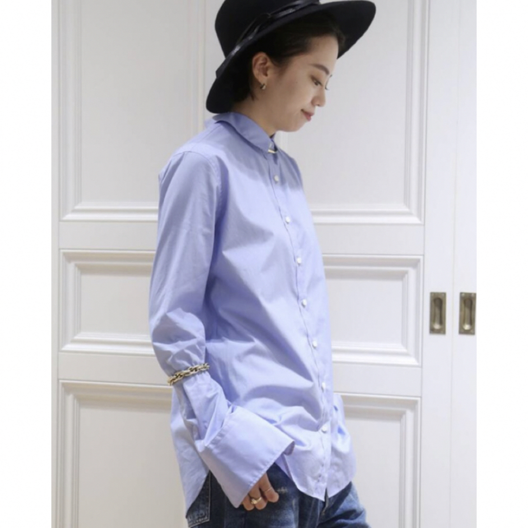 L'Appartement DEUXIEME CLASSE(アパルトモンドゥーズィエムクラス)のMUSE de Deuxieme Classe MINI COLLARシャツ  レディースのトップス(シャツ/ブラウス(長袖/七分))の商品写真