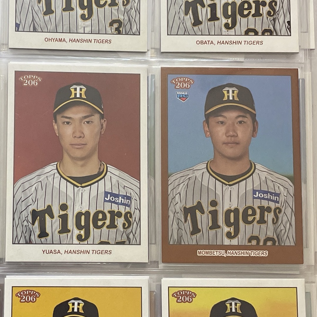 阪神タイガース(ハンシンタイガース)の【4/3まで限定価格】topps 206 門別　湯浅投手 エンタメ/ホビーのトレーディングカード(シングルカード)の商品写真