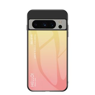 ［グラデーション]Google Pixel 6aスマホケース/イエロー×ピンク(Androidケース)