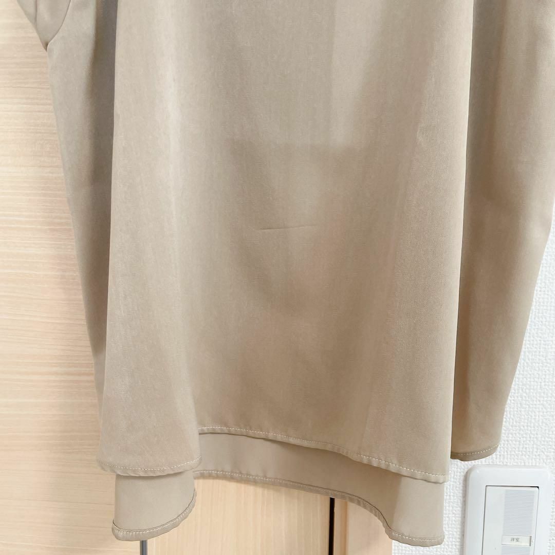 グリーンレーベルリラクシング　半袖ブラウス　ベージュ レディースのトップス(シャツ/ブラウス(半袖/袖なし))の商品写真
