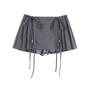 gray mini skirt ୨୧(ミニスカート)