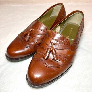 ランセル(LANCEL)のランセル　タッセルローファー　革靴　ブラウン　26cm(ブーツ)