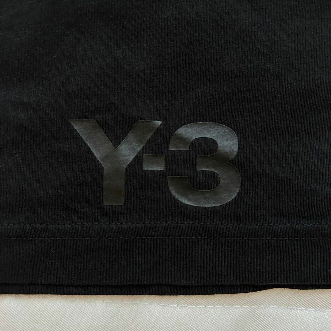 Y-3(ワイスリー)の【希少XLサイズ】Y-3 ワイスリー☆裾ロゴ 超希少モデル Tシャツ 入手困難 メンズのトップス(Tシャツ/カットソー(半袖/袖なし))の商品写真