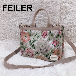 FEILER - 美品✨FEILER フェイラー ラナンキュラス2way ショルダーバッグ 花柄 