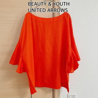 ビューティアンドユースユナイテッドアローズ(BEAUTY&YOUTH UNITED ARROWS)のBEAUTY & YOUTH ユナイテッドアローズ　半袖カットソー　オレンジ(Tシャツ(半袖/袖なし))