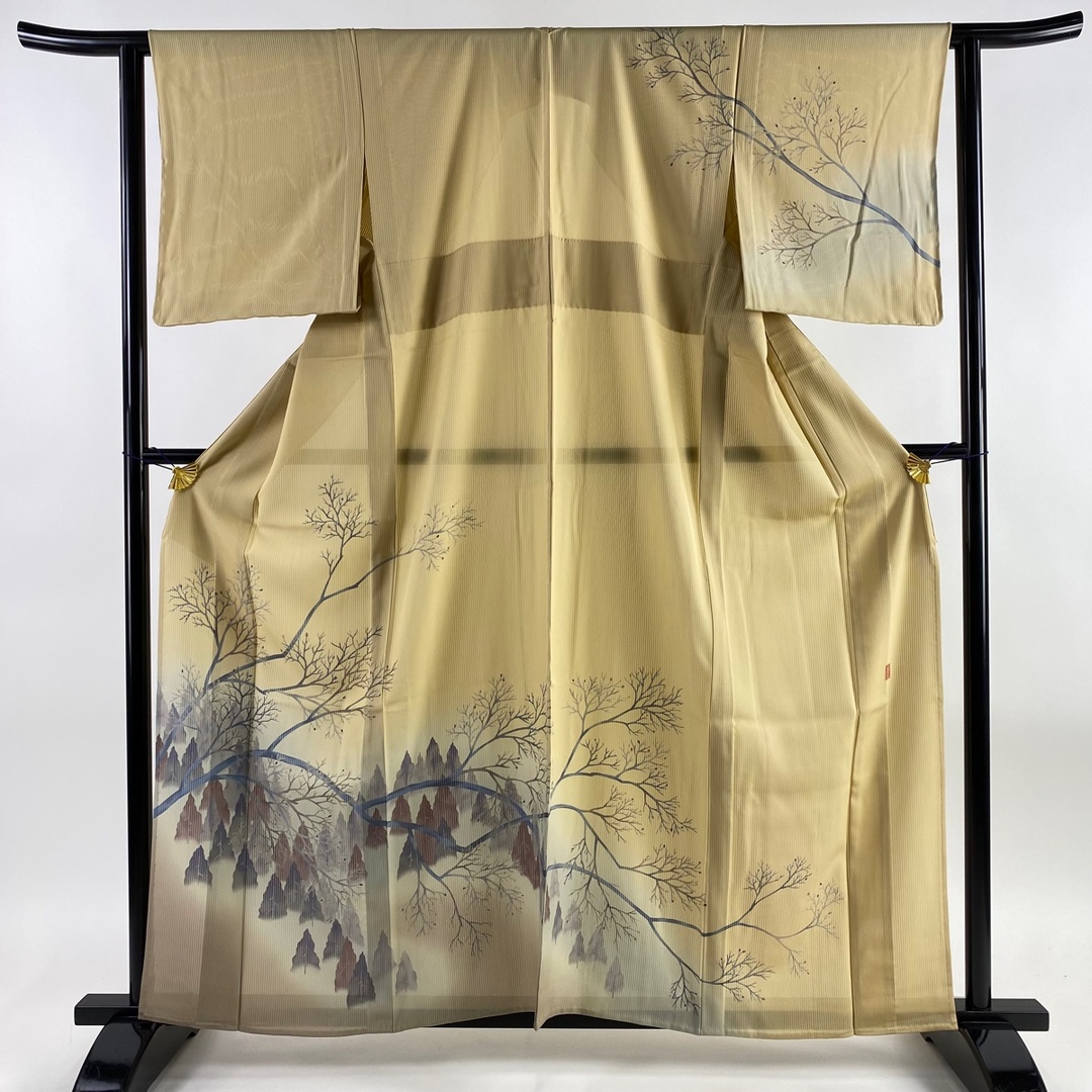 訪問着 身丈160.5cm 裄丈63cm 正絹 美品 逸品 【中古】 レディースの水着/浴衣(着物)の商品写真