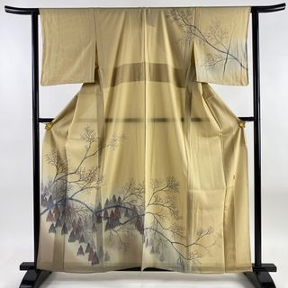 訪問着 身丈160.5cm 裄丈63cm 正絹 美品 逸品 【中古】(着物)