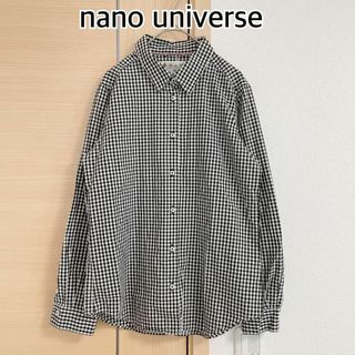 ナノユニバース(nano・universe)のnano universe ナノユニバース　長袖ブラウス　チェック柄(シャツ/ブラウス(長袖/七分))