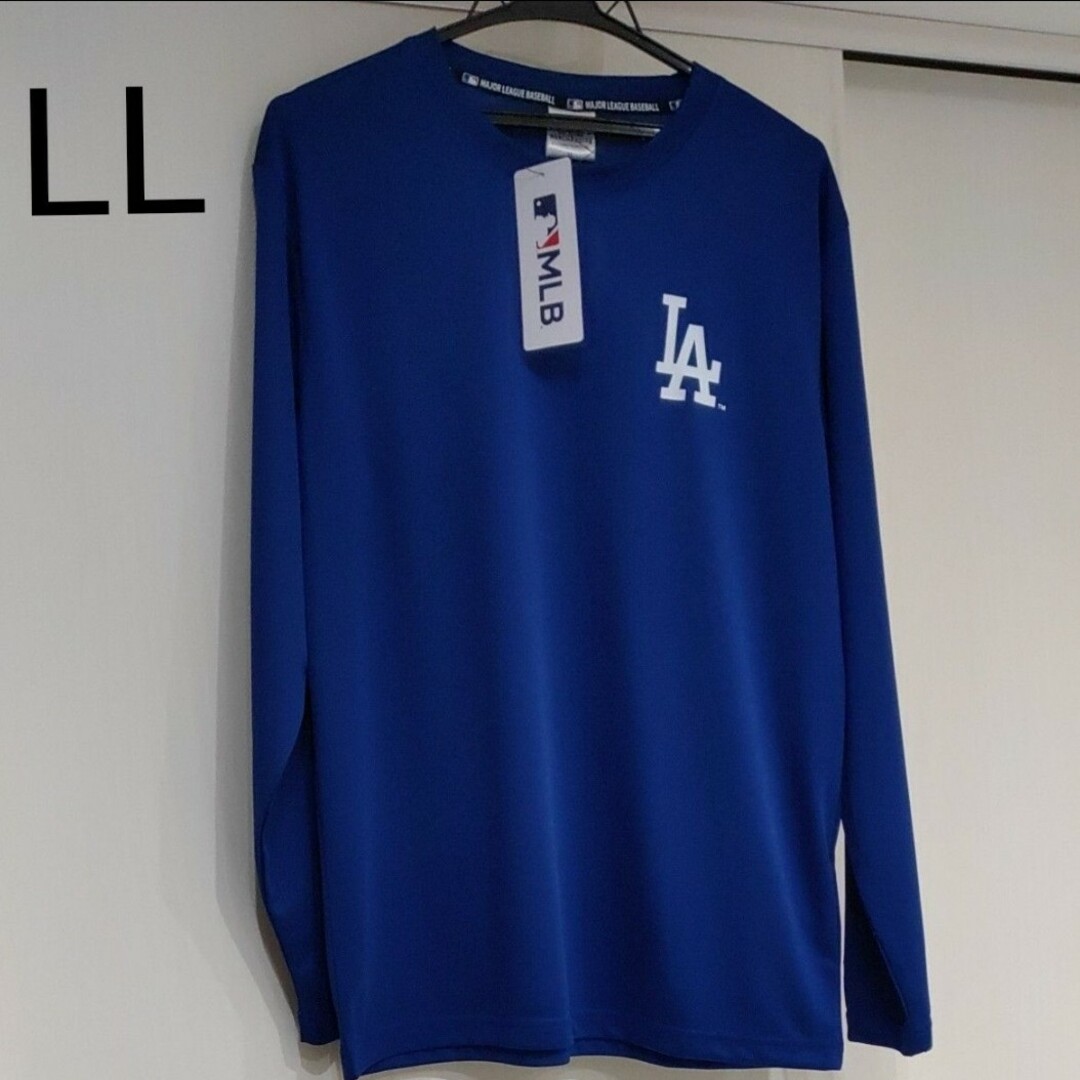 MLB(メジャーリーグベースボール)のLL MLB ドジャース　ロンＴ　 ロサンゼルス  ブルー 大谷翔平 山本由伸 メンズのトップス(Tシャツ/カットソー(七分/長袖))の商品写真