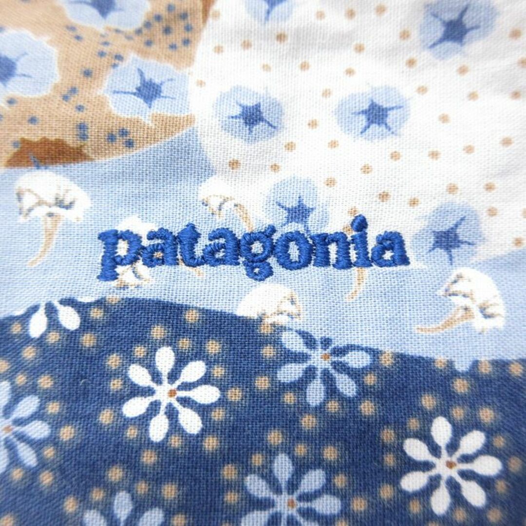 patagonia(パタゴニア)のL★古着 パタゴニア patagonia 半袖 シャツ メンズ 花柄 オーガニックコットン 薄紺他 ネイビー 24mar28 中古 トップス メンズのトップス(シャツ)の商品写真