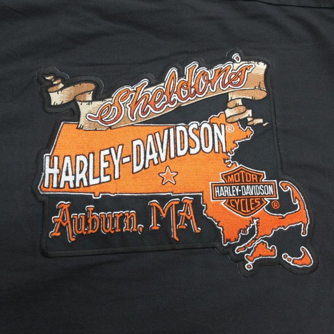 Harley Davidson - XL☆古着 半袖 ワーク シャツ メンズ Harley Davidson - XL☆古着 半袖 ワーク シャツ メンズ