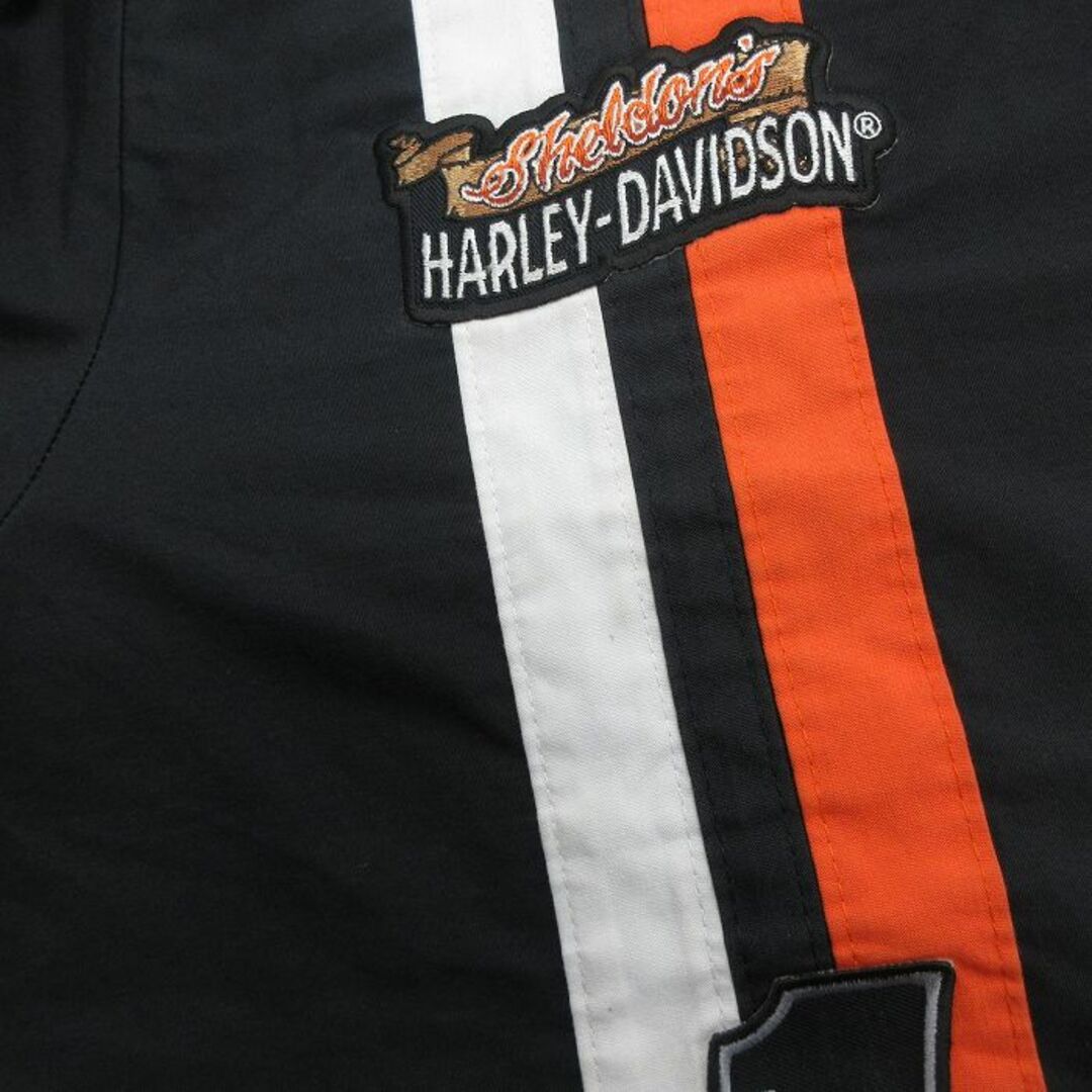 Harley Davidson - XL☆古着 半袖 ワーク シャツ メンズ Harley Davidson - XL☆古着 半袖 ワーク シャツ メンズ