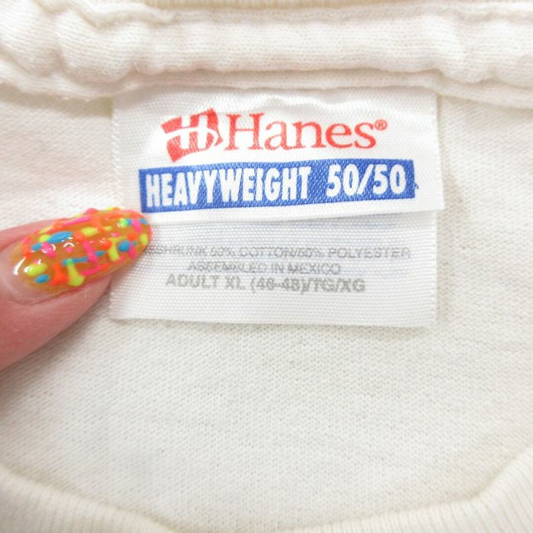 Hanes(ヘインズ)のXL★古着 ヘインズ Hanes 半袖 ビンテージ Tシャツ メンズ 00年代 00s リス 大きいサイズ クルーネック 白 ホワイト 24mar28 中古 メンズのトップス(Tシャツ/カットソー(半袖/袖なし))の商品写真