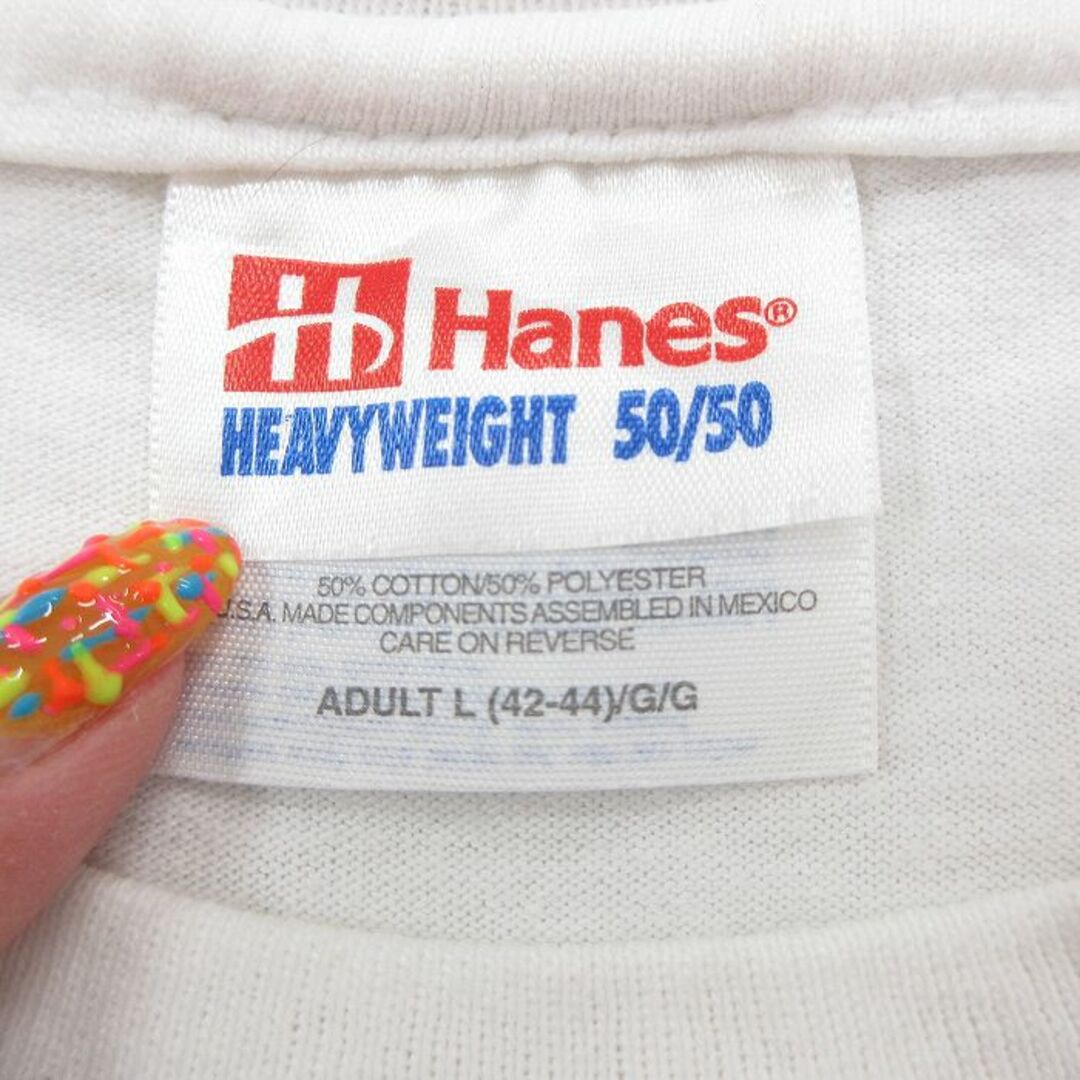 Hanes(ヘインズ)のXL★古着 ヘインズ Hanes 半袖 ビンテージ Tシャツ メンズ 00年代 00s ミュージックフェスティバル クルーネック 白 ホワイト 24mar28 中古 メンズのトップス(Tシャツ/カットソー(半袖/袖なし))の商品写真