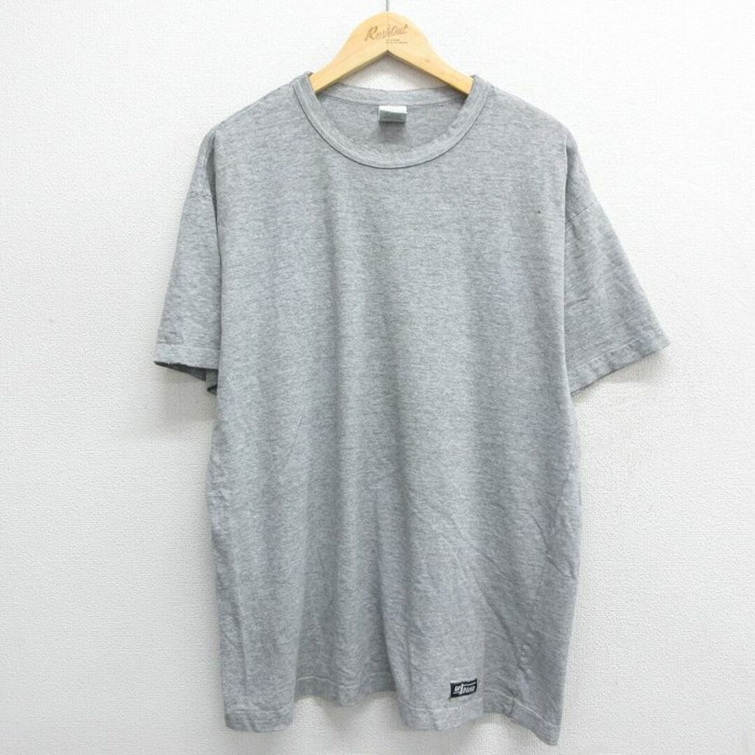 GAP(ギャップ)のXL★古着 ギャップ GAP 半袖 ビンテージ Tシャツ メンズ 90年代 90s 無地 コットン クルーネック USA製 グレー 霜降り 24mar28 中古 メンズのトップス(Tシャツ/カットソー(半袖/袖なし))の商品写真