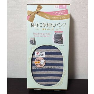 イヌジルシホンポ(INUJIRUSHI)の【新品】犬印妊婦帯 検診便利パンツ 妊婦帯 Mネイビー パンツタイプ(マタニティ下着)