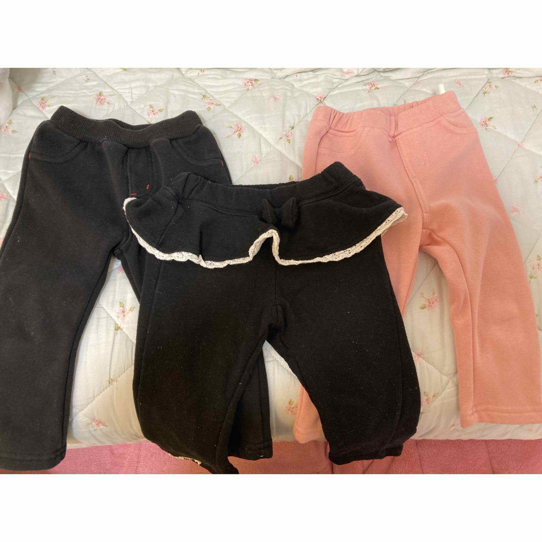 90 パンツ　ズボン　3セット キッズ/ベビー/マタニティのキッズ服女の子用(90cm~)(パンツ/スパッツ)の商品写真