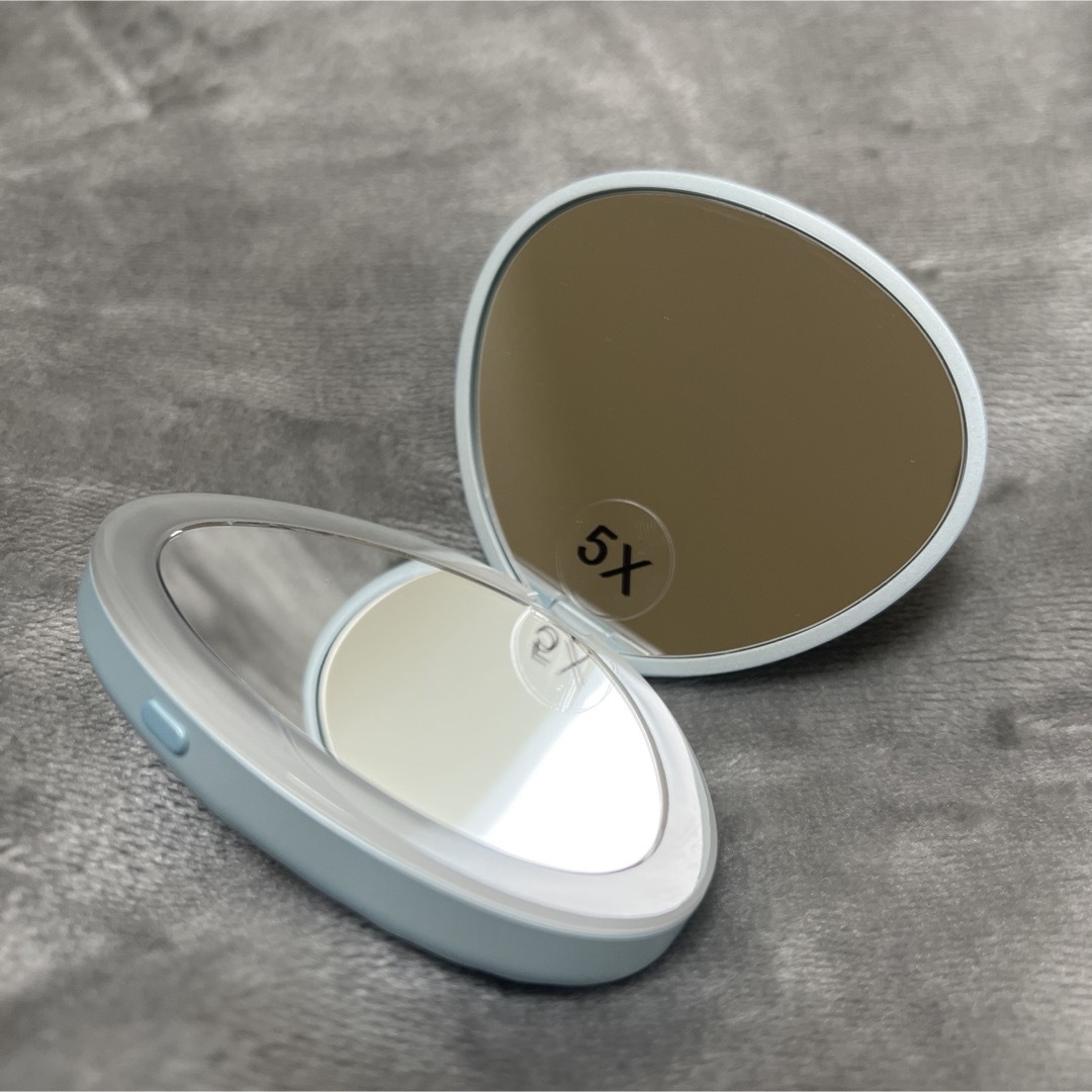 Francfranc(フランフラン)のフランフラン　ラグーナ LEDダブル コンパクトミラー レディースのファッション小物(ミラー)の商品写真