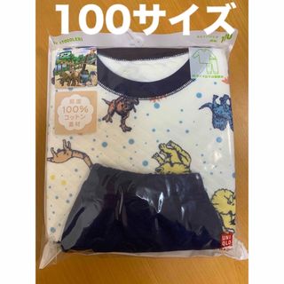 UNIQLO - 【新品】ユニクロ キルトパジャマ 100 長袖 アニア