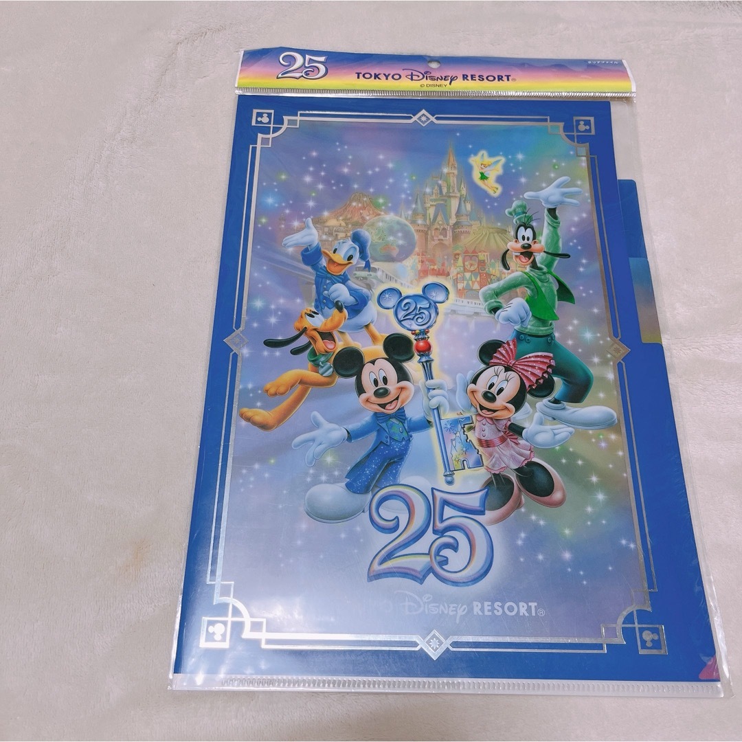 Disney(ディズニー)の【美品】ディズニーランド　25周年　クリアファイル エンタメ/ホビーのアニメグッズ(クリアファイル)の商品写真