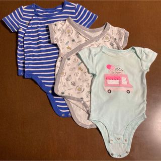 ベビーギャップ(babyGAP)のベビー服☆半袖ロンパース3枚(ロンパース)