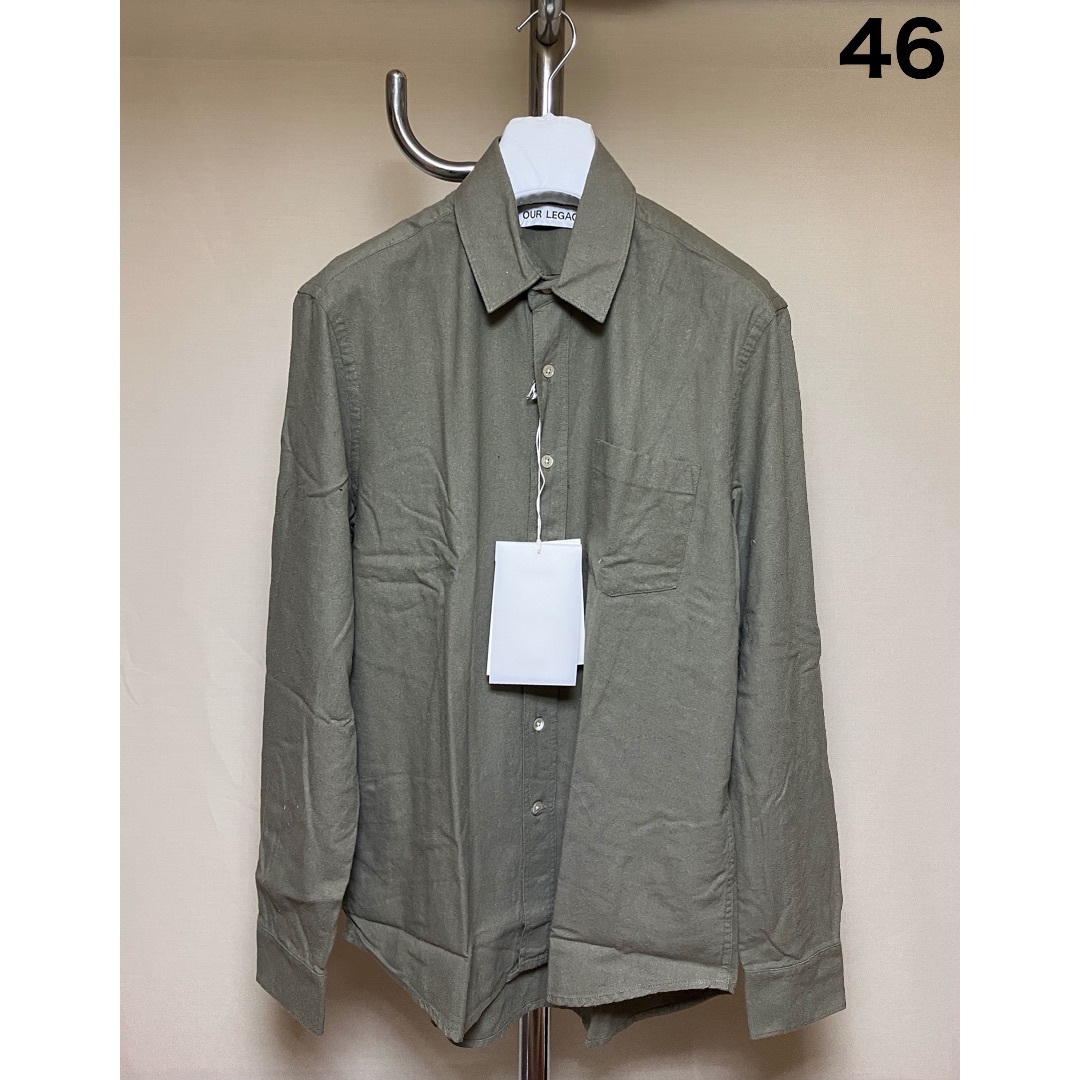 Maison Martin Margiela(マルタンマルジェラ)の新品 46 23aw OUR LEGACY クラシックシャツ 緑 6063 メンズのトップス(シャツ)の商品写真