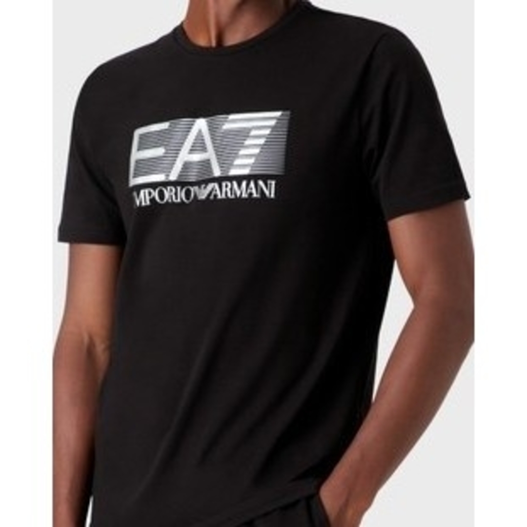 EMPORIO ARMANI EA7(エンポリオアルマーニイーエーセブン)のエンポリオ アルマーニ EA7 Visibility 半袖Tシャツ ブラック L メンズのトップス(Tシャツ/カットソー(半袖/袖なし))の商品写真