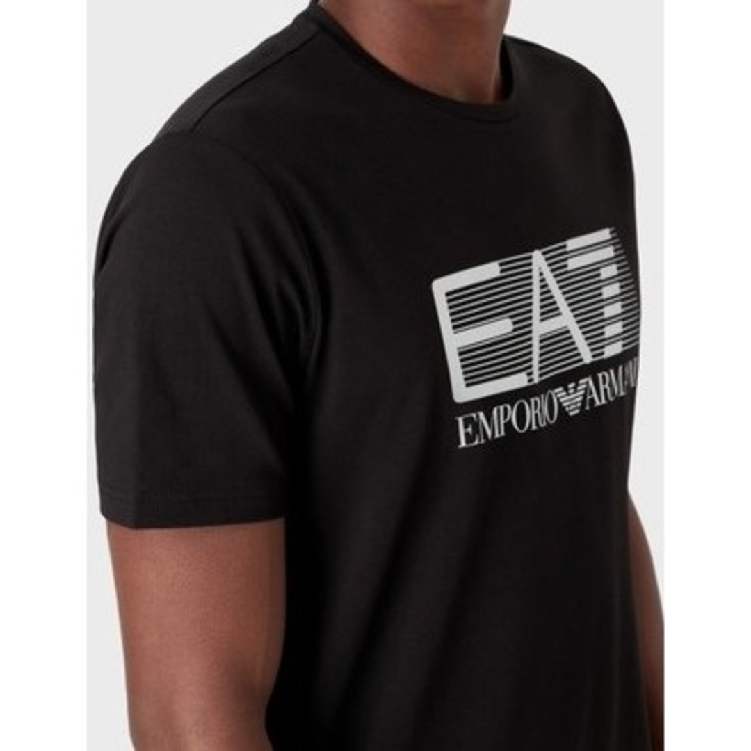 EMPORIO ARMANI EA7(エンポリオアルマーニイーエーセブン)のエンポリオ アルマーニ EA7 Visibility 半袖Tシャツ ブラック L メンズのトップス(Tシャツ/カットソー(半袖/袖なし))の商品写真