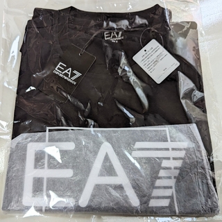 エンポリオアルマーニイーエーセブン(EMPORIO ARMANI EA7)のエンポリオ アルマーニ EA7 Visib Tシャツ ピマコットン製 ブラックS(Tシャツ/カットソー(半袖/袖なし))
