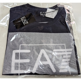 エンポリオアルマーニイーエーセブン(EMPORIO ARMANI EA7)のエンポリオ アルマーニ EA7 Visib Tシャツ ピマコットン製 ネイビーS(Tシャツ/カットソー(半袖/袖なし))