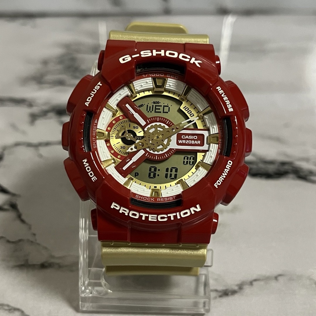 最新エルメス G-SHOCK アイアンマンカラー GA-110CS 時計 - www