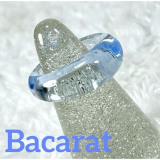 バカラ(Baccarat)のバカラ　Bacarat ライトブルー　クリスタルリング　指輪(リング(指輪))