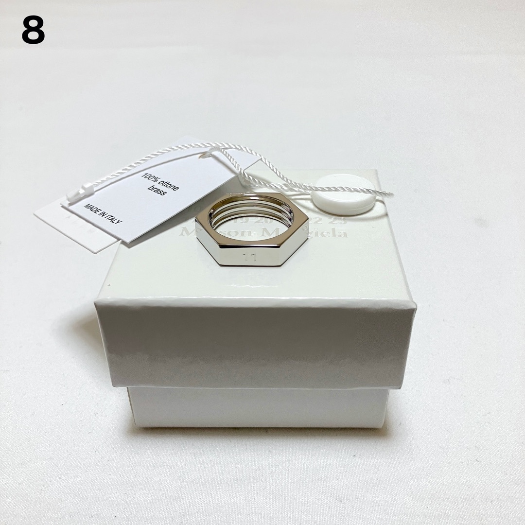 Maison Margiela（旧Maison Martin Margiela） - 新品 8 マルジェラ 23aw ナットリング 銀 シルバー 5900