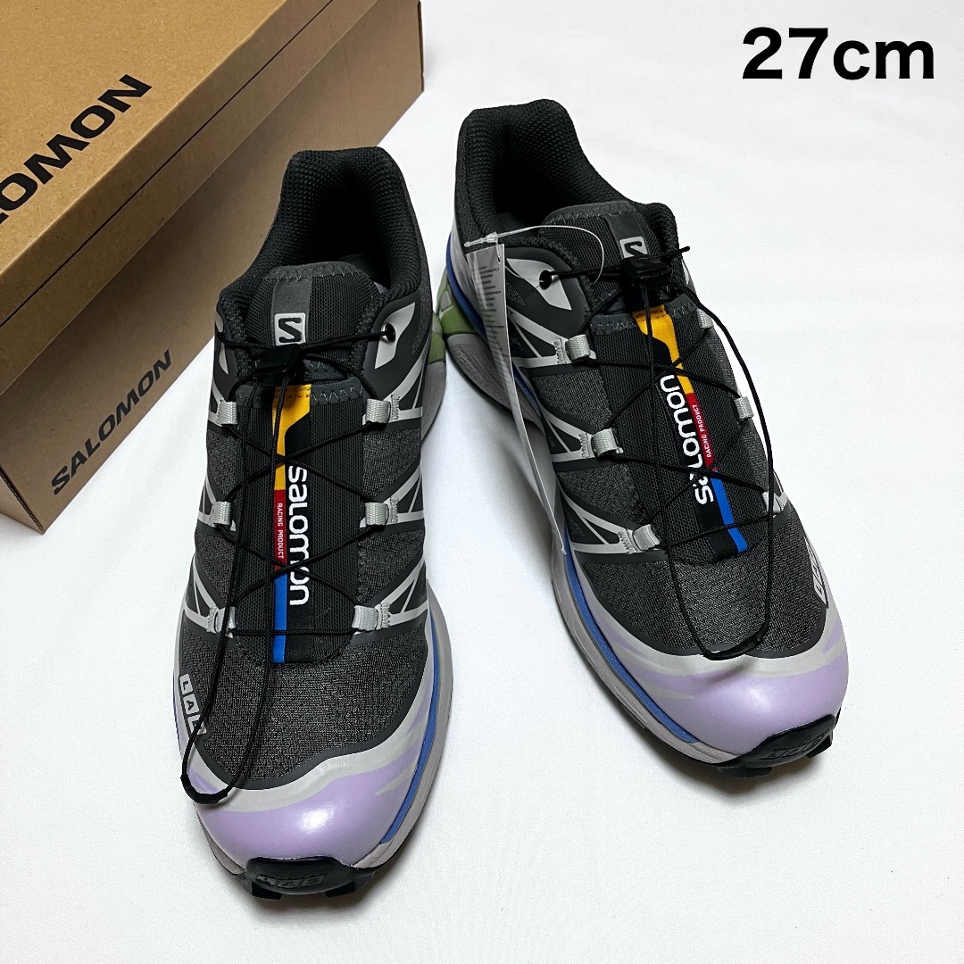 SALOMON(サロモン)の新品 27.0 23aw SALOMON XT-6 スニーカー 黒灰 6106 メンズの靴/シューズ(スニーカー)の商品写真