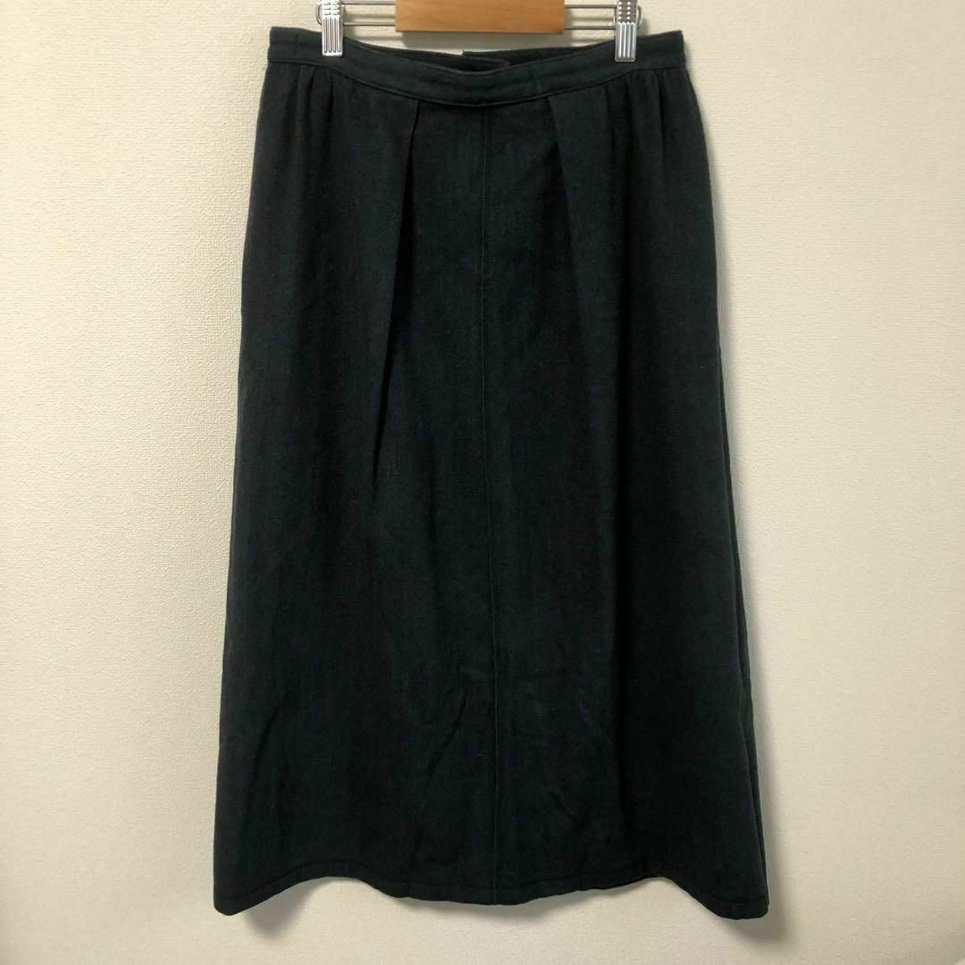 Plantation(プランテーション)のplantation ウール　スカート　イッセイミヤケ　グレー　M レディースのスカート(ロングスカート)の商品写真