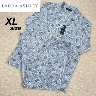 ローラアシュレイ(LAURA ASHLEY)の新品★LAURA ASHLEY 花柄 パジャマ ブルー XLサイズ(パジャマ)