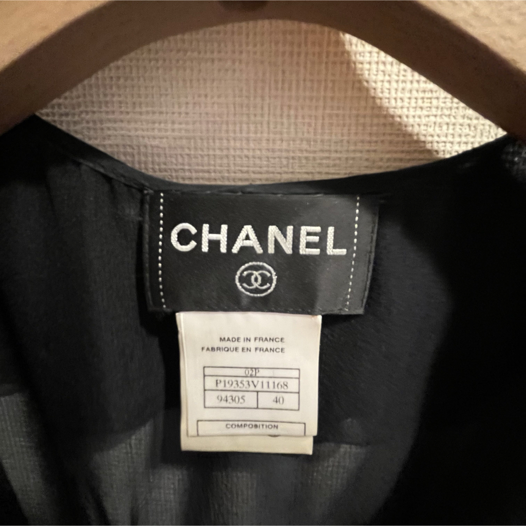 CHANEL(シャネル)の【シャネル　CHANEL シルクシフォン　ブラウス レディースのトップス(シャツ/ブラウス(半袖/袖なし))の商品写真