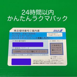 エーエヌエー(ゼンニッポンクウユ)(ANA(全日本空輸))の【匿名配送】ANA 全日空　株主優待券　1枚(その他)