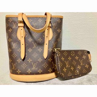 美品LOUISVUITTON ルイヴィトン プチバケット ポーチ付　人気　バケツ