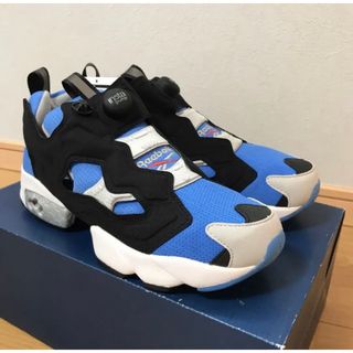 リーボック(Reebok)のリーボック　ポンプフューリー  サックス　us8.5 新品　シトロントリコロール(スニーカー)