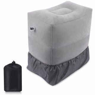 ELE エアー足枕 空気足置き フットレスト プラスチック 足の疲れむくみ対策 (オフィス用品一般)