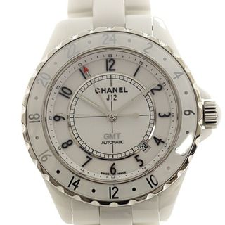 CHANEL - CHANEL シャネル メンズ腕時計 J12 GMT H2126 2000本限定 ホワイト文字盤 自動巻き【中古】