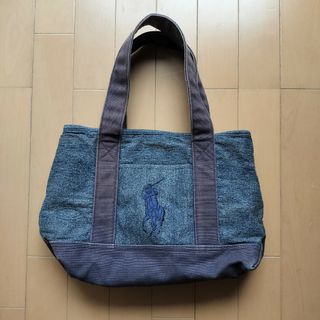 ポロラルフローレン(POLO RALPH LAUREN)のラルフローレン　トートバッグ　デニム　刺繍(トートバッグ)