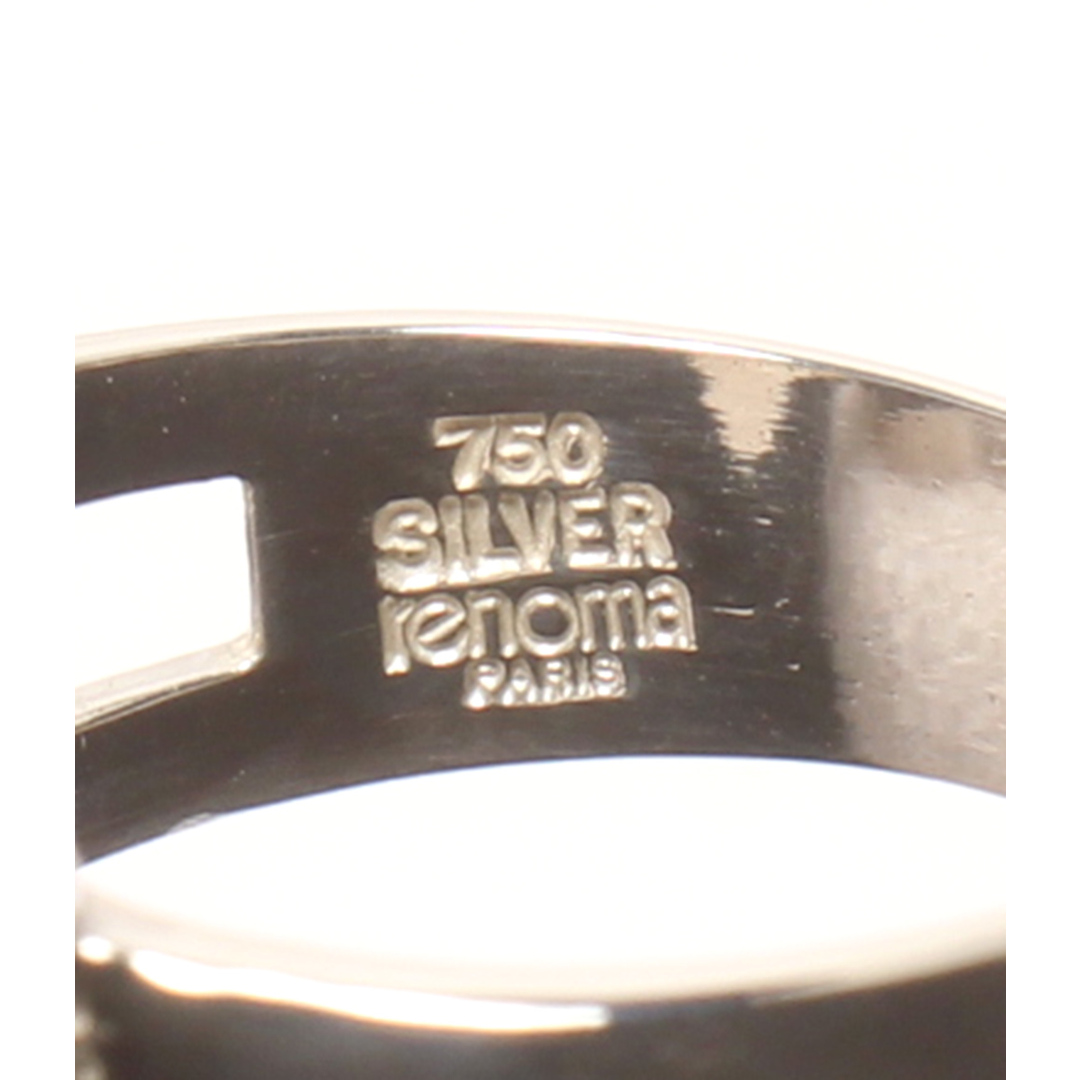 RENOMA(レノマ)の美品 レノマ リング 指輪 750 SV リボンモチーフ レディース 13号 レディースのアクセサリー(リング(指輪))の商品写真