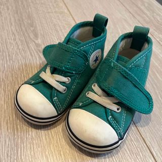 オールスター(ALL STAR（CONVERSE）)のコンバース　ベビーシューズ　緑(スニーカー)